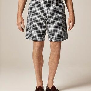 J. CREW 9" relaxed cotton short in seersucker plaid Men’s 30 NWT $110